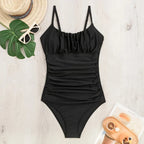 Leona | Your elegant tummy-control monokini in black
